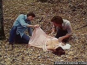 Sex crazy dude fucks x brunette beauty outdoors only about vintage porn