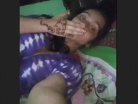 Village girl stimulates her moist vagina