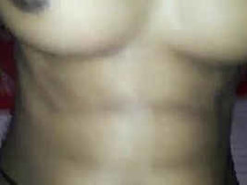 South Asian wife Mampi's intense self-pleasure with loud moans