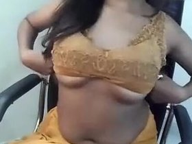 Unclothed performance: A steamy webcam recording