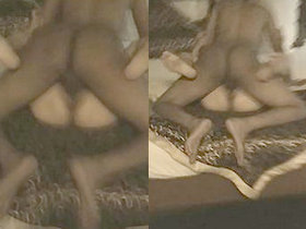 Indian wife gets intimate with a young man while her spouse films