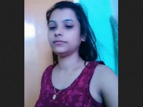 Desi beauty reveals her moist pussy and alluring breasts