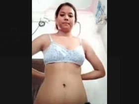 Indian girl from Guwahati, Assam displays her assets for her boyfriend