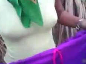 Village girl engages in oral and sexual activities outdoors