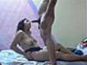 Indian beauty records intimate moments at home