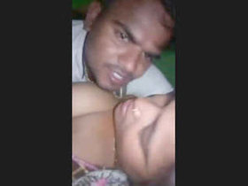 Desi bhabhi gets her pussy and mouth drilled in a village