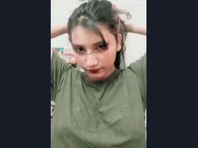 Desi beauty flaunts her ample bosom in part 4