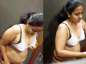 Secretly recorded footage of Desi women undressing in a fitting room