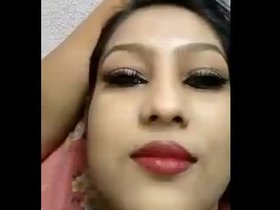 Sensual breast massage at home with a Bengali sister