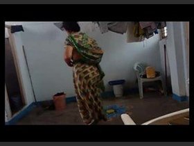 Bhabhi's private shower moments caught on camera