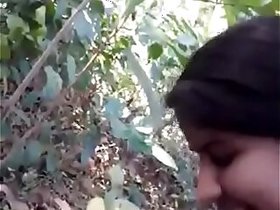 Desi girl very nice sucking n fucking in forest - HornySlutCams.com