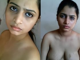 Adorable South Asian woman strips down for camera in adorable video