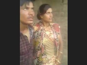 Young nephew and village aunt caught in intimate encounter