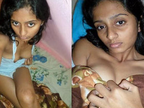 Neha, an Indian wife, performs a footjob on her African partner