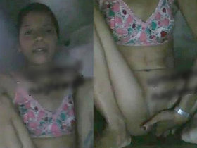 Indian girl pleasuring herself with fingers in part 2