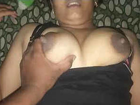 Indian wife with large breasts gets vigorously penetrated by her husband