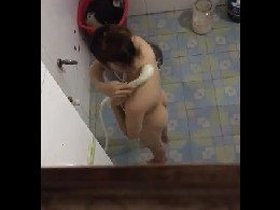 Nepali sorority sister's private shower moment exposed