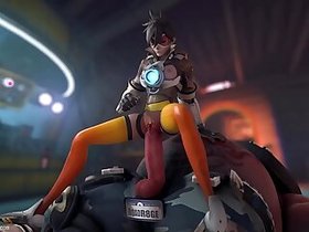 Overwatch - Tracer x Roadhog (Animated, Sound) [Guilty]