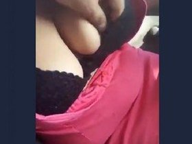 Mammoth-breasted housewife and her boss in a car