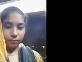 Desi village XXX girl shows her stunning tits on camera