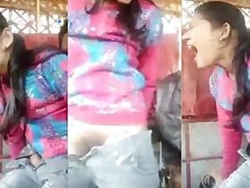 Indian lovers caught trying for first outdoor sex in Desi mms video
