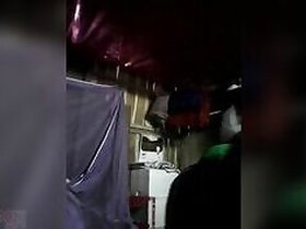 Horny aunt moans on camera during XXX fuck her son in the dark