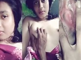 Desi's naked hottie explored his wife's body parts on the webcam