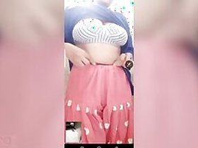 Chubby Desi Maal exposes her big XXX melons and cock for a hungry pussy