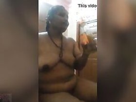 Beer-drinking, cock-absorbing stiletto clip of older aunt and boyfriend