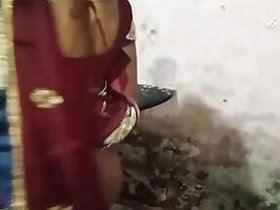 Indian girl in sari has quick sex with devar