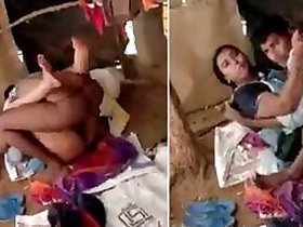 Husband caught unsatisfied wife fucking her lover in barn, Desi mms scandal