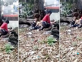 Desi mms sex scandal southern auntie my ass with a homeless man outdoors