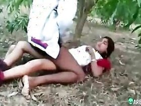 Sexy Tamil girl outdoors getting violently fucked by local guy! Scandalous mms porn