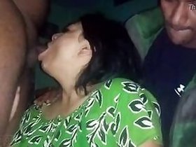 Telugu overweight wife devours cock on webcam