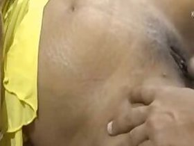 Amateur mother touching her bald pussy XXX hubby on camera