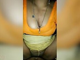 MMS clip of chubby wife Desi riding her horny lover's cock