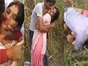 Episode of rustic Bhabha's outdoor sex shared online