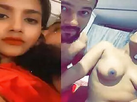 Indian college student gives blowjob and has sex, pleasing her boyfriend