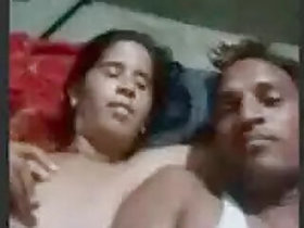 Romance of a sexy Desi couple