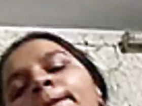Bengali wife shows her pussy during a live sex video call