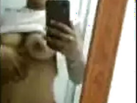 Desi Indian woman shows her boobs