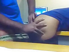 A Bank girl masturbates with a Sri Lankan man