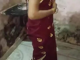 Tamil girl quickly has sex in a sari, Desi bhabhi film