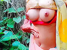 Indian Desi Women enjoy the outdoors with natural big boobs Hindi