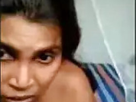 Indian Bhabi gives a hot blowjob