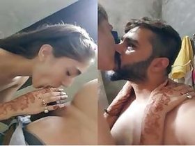 Beautiful wife giving a blowjob