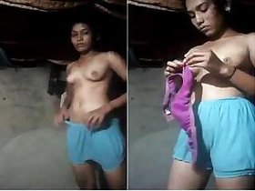Country Girl Desi Shows Tits and Pussy On Video Call Part 1