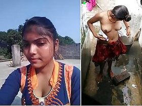 Pretty Indian Girl Ready to bathe