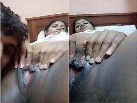 Tamil Girl Licking Lover's Pussy