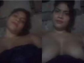 Bangla girl with big tits on a video call